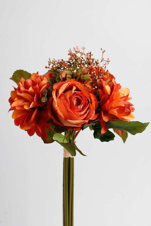 Silk Artificial Dahlia Fall Flowers Bouquet, Small, Bulk Quantity for Arrangements