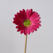 11.8 Inch Artificial Gerbera Daisy Stems, 6 Pcs Real Touch PU Flowers with Bendable Stems for Wedding Bouquets and Home Decor