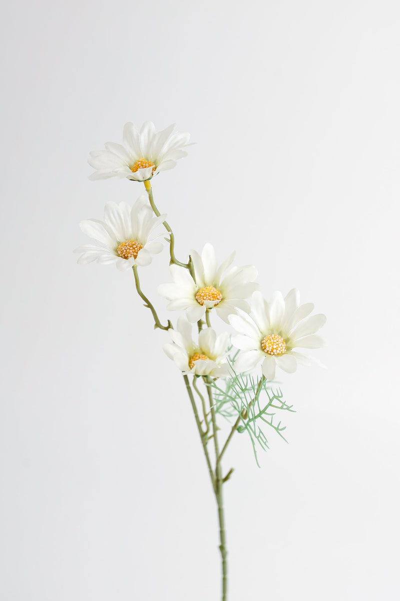 Artificial Daisy Flower 18 Inch Silk Stem 1 Pc White