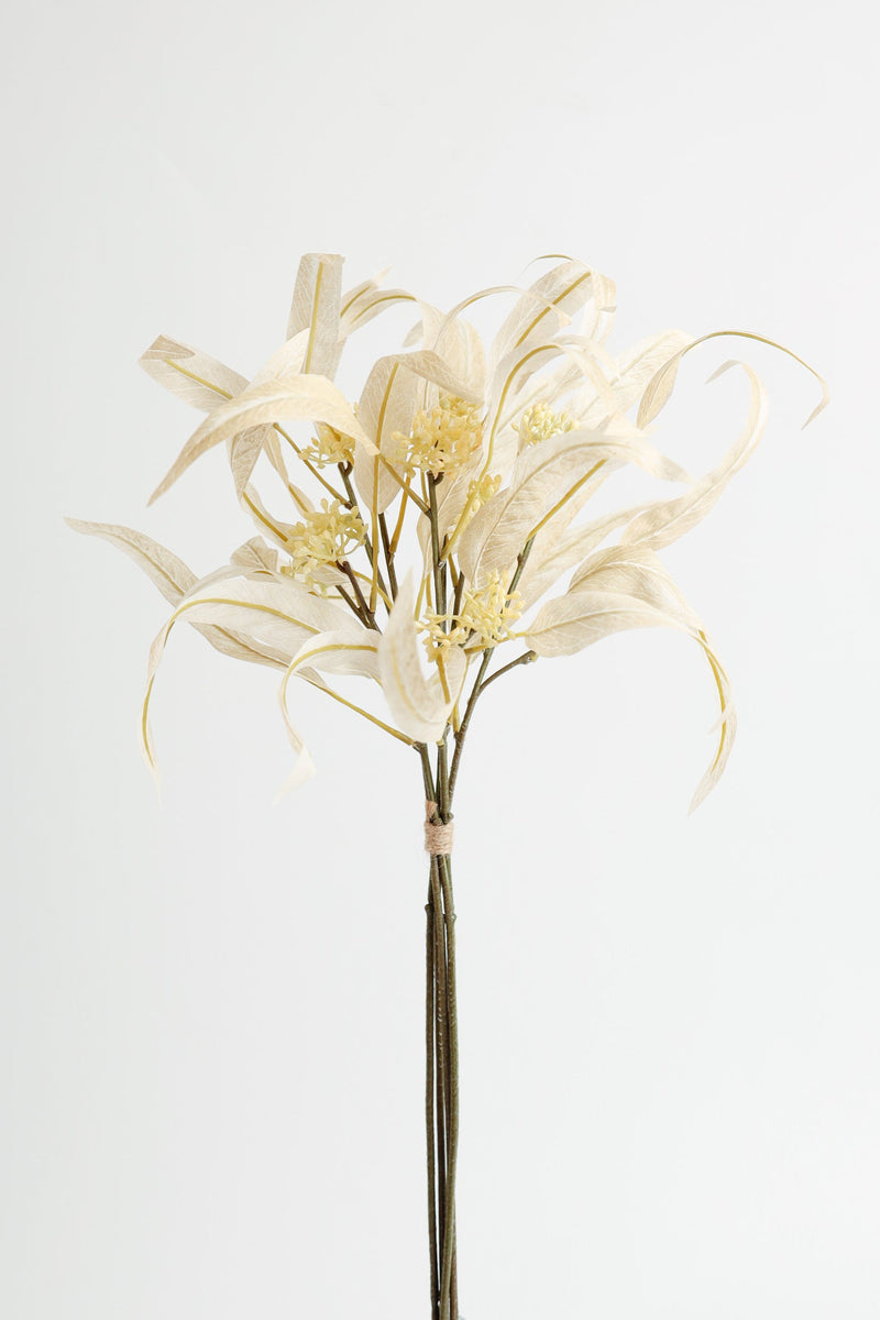Artificial Eucalyptus Small Bouquet with Fruits 15 Inch Silk 1 Pc