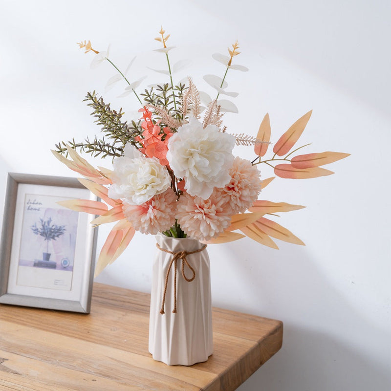 Artificial Silk Flowers Bouquet 10 Pcs Bulk Wedding Table Centerpiece Arrangements