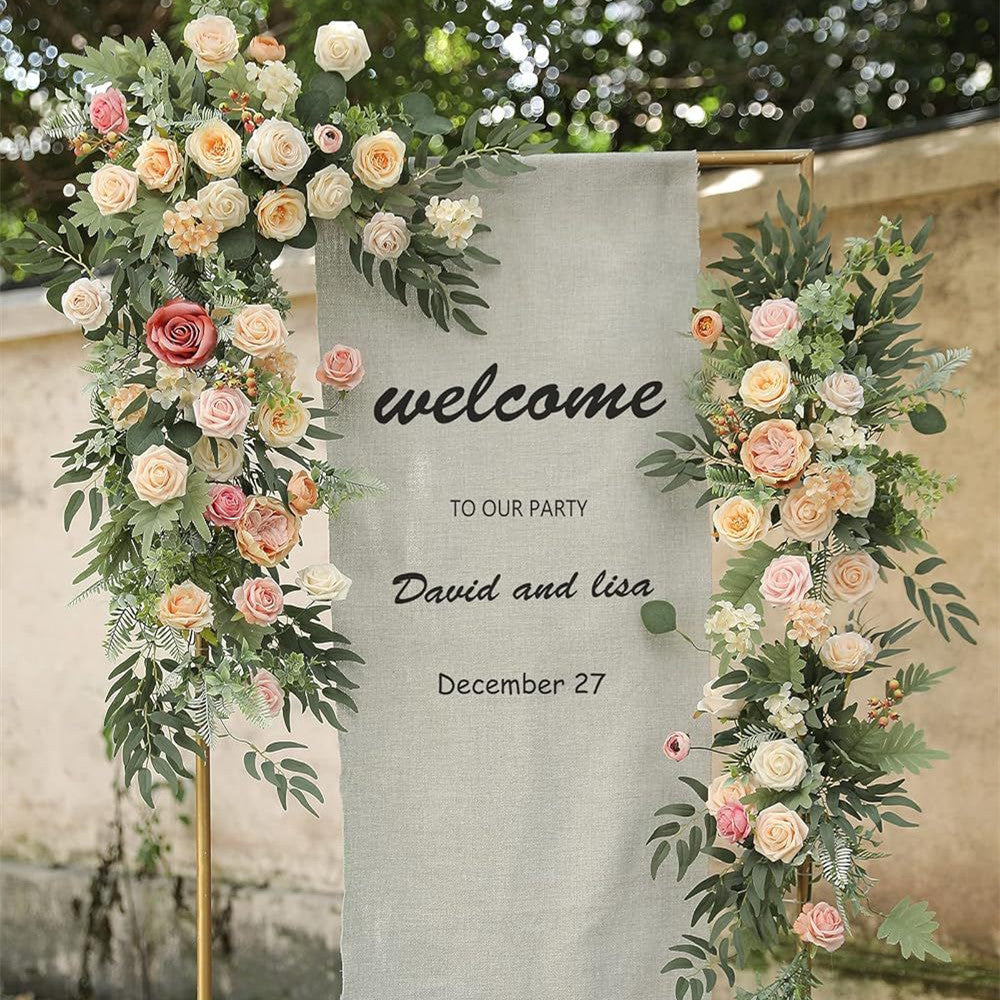 Artificial Flowers Combo Box Set, Silk Roses Stems for DIY Bridal Wedding Bouquets Baby Shower Floral Arrangements Centerpiece Table Party Home Decorations