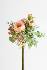 Artificial Flowers Bouquet Bundle with Greenery, Bulk Wholesale, Mixed Colors, Silk, Multiple Stems
