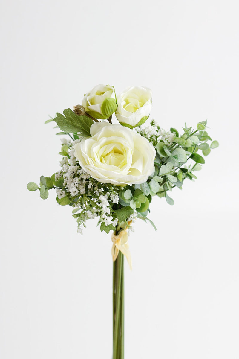Artificial Flowers Bouquet Bundle with Greenery, Bulk Wholesale, Mixed Colors, Silk, Multiple Stems