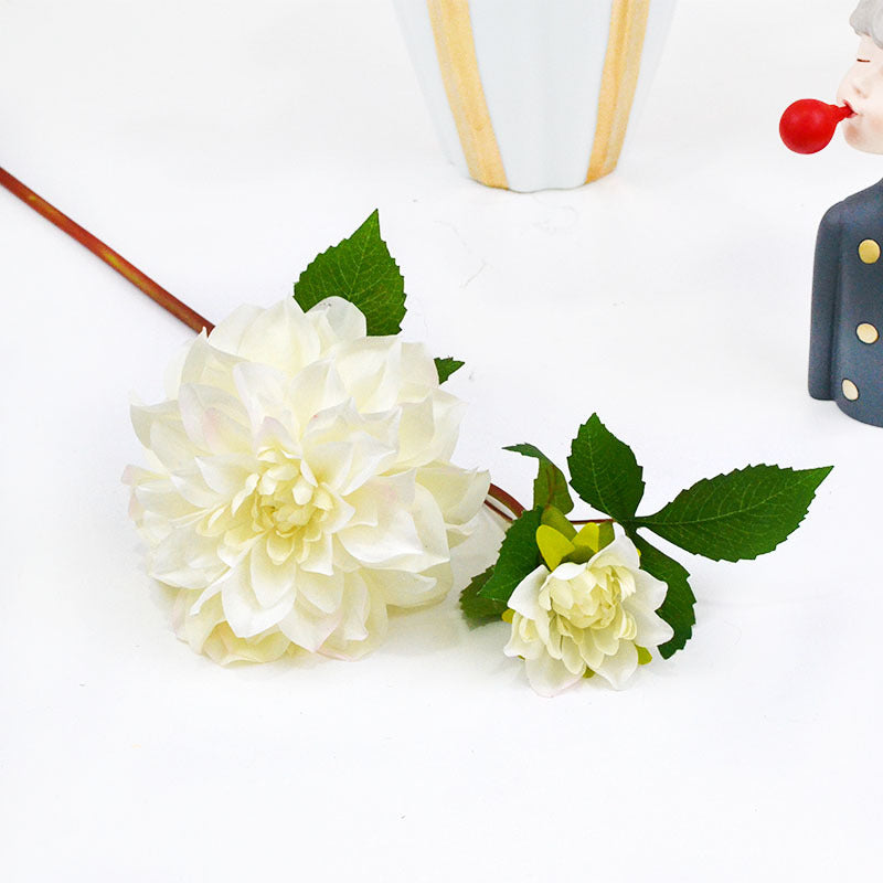 24 Inch Artificial Silk Dahlia Flowers 10 Stems Long Stem Wedding Bouquets Fall Decor