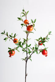 Artificial Pomegranate Branches 37 Inch 10 Pcs Bulk Silk Fruit Stems