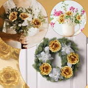 30 Pcs Silk Rose Flower Heads 3 Inch Artificial Flowers for Wedding Home Party Decoration