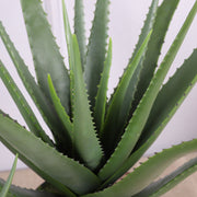 4 Pcs Artificial Aloe Vera Plants Green Potted Succulent Decor