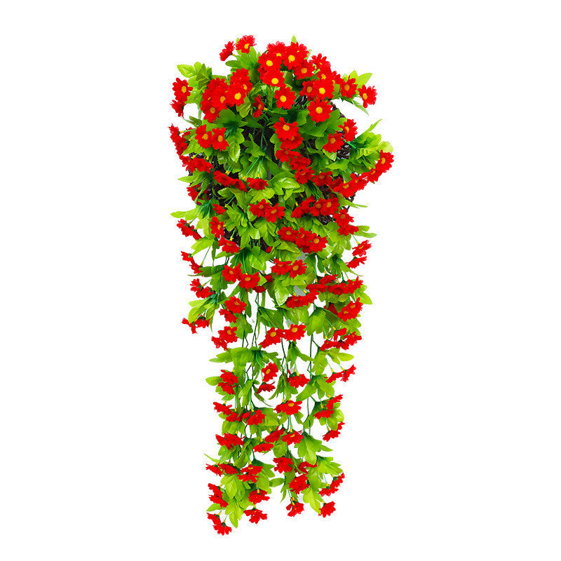 2 Pcs Artificial Trailing Daisy Hanging Flowers UV Resistant for Outdoors