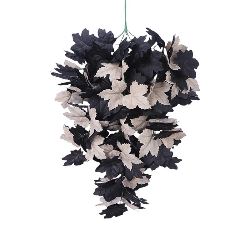Artificial Hanging Maple Leaf Garland 6 Ft Fall Autumn Decor for Halloween Party Door Frame Fireplace