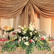 6 Pcs Artificial Italian Ruscus Greenery Stems 18 Inch Hanging Greenery Spray for Wedding Decor