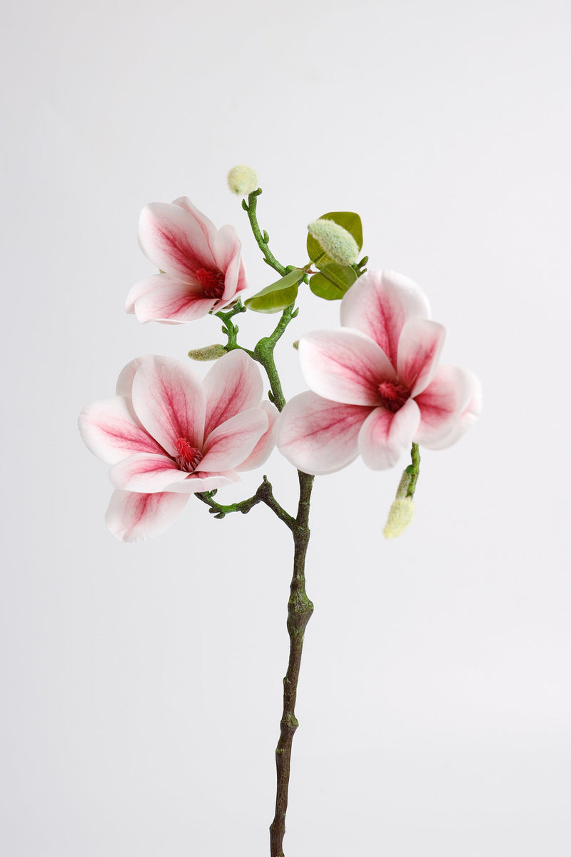 22 Inch Artificial Silk Magnolia Stems Bulk Wholesale - 22" Magnolias, 10 Pcs