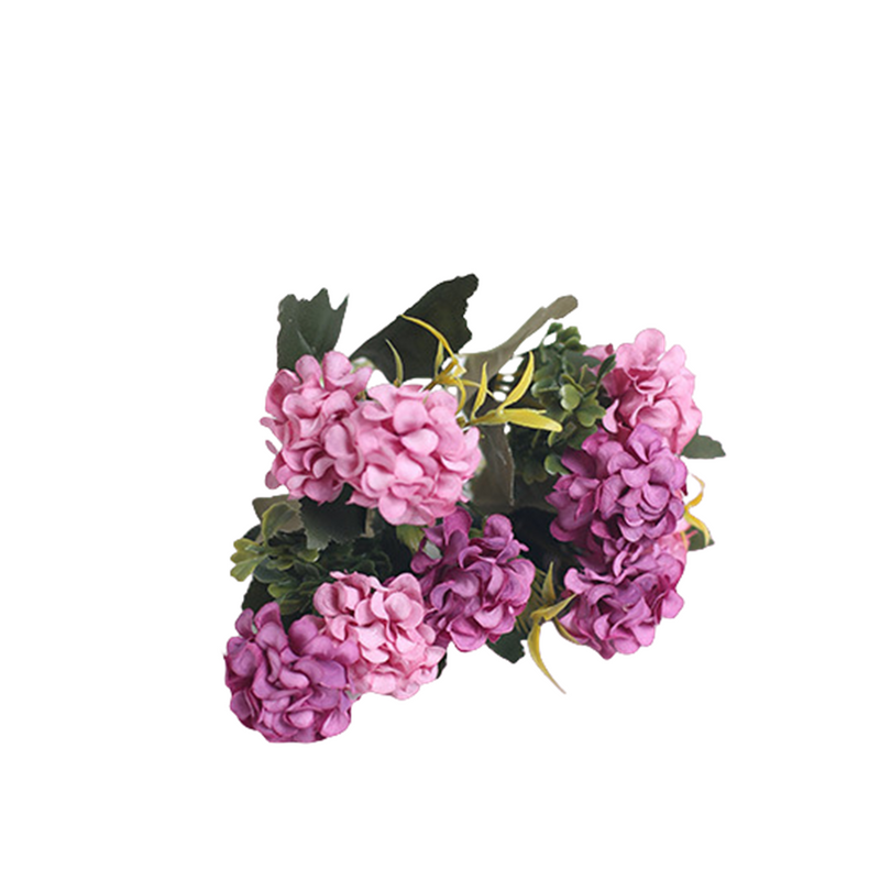 11 Inch Artificial Mini Snowball Bush Stems, 10 Pcs Fall Autumn Flowers for Decoration