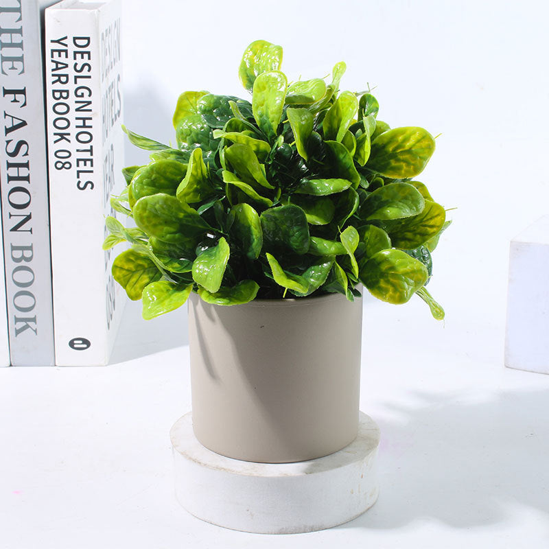 Artificial Mini Potted Plants Set, Faux Greenery with Pots for Living Room, Office & Home Decor, Assorted Fake Plants for Shelf & Tabletop