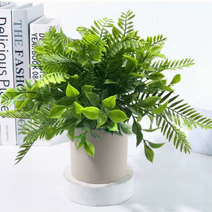 Artificial Mini Potted Plants Set, Faux Greenery with Pots for Living Room, Office & Home Decor, Assorted Fake Plants for Shelf & Tabletop