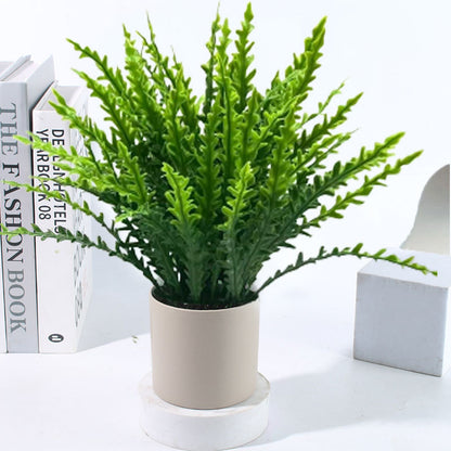 Artificial Mini Potted Plants Set, Faux Greenery with Pots for Living Room, Office & Home Decor, Assorted Fake Plants for Shelf & Tabletop