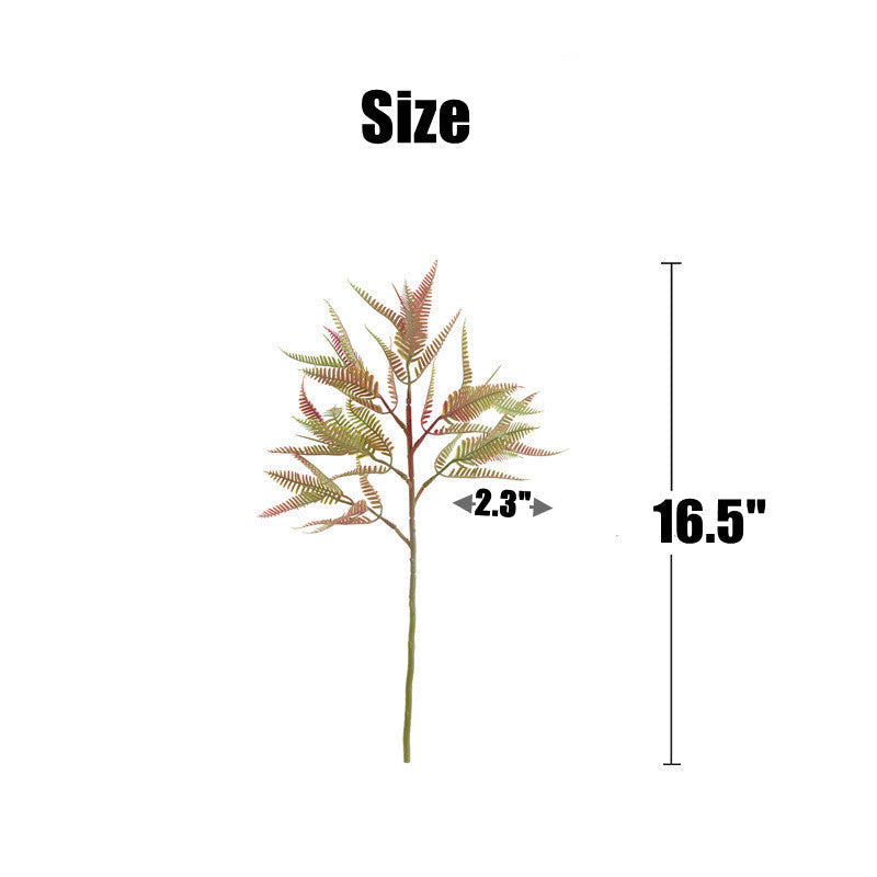 16.5 Inch Artificial Fern Leaf Stems 10 Pcs Silk Plants for Wedding Bouquets Table Centerpieces
