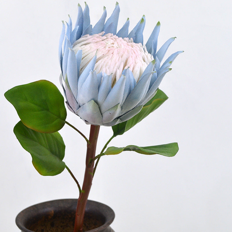 26 Inch Artificial Protea Cynaroides Flower Stem Silk Material