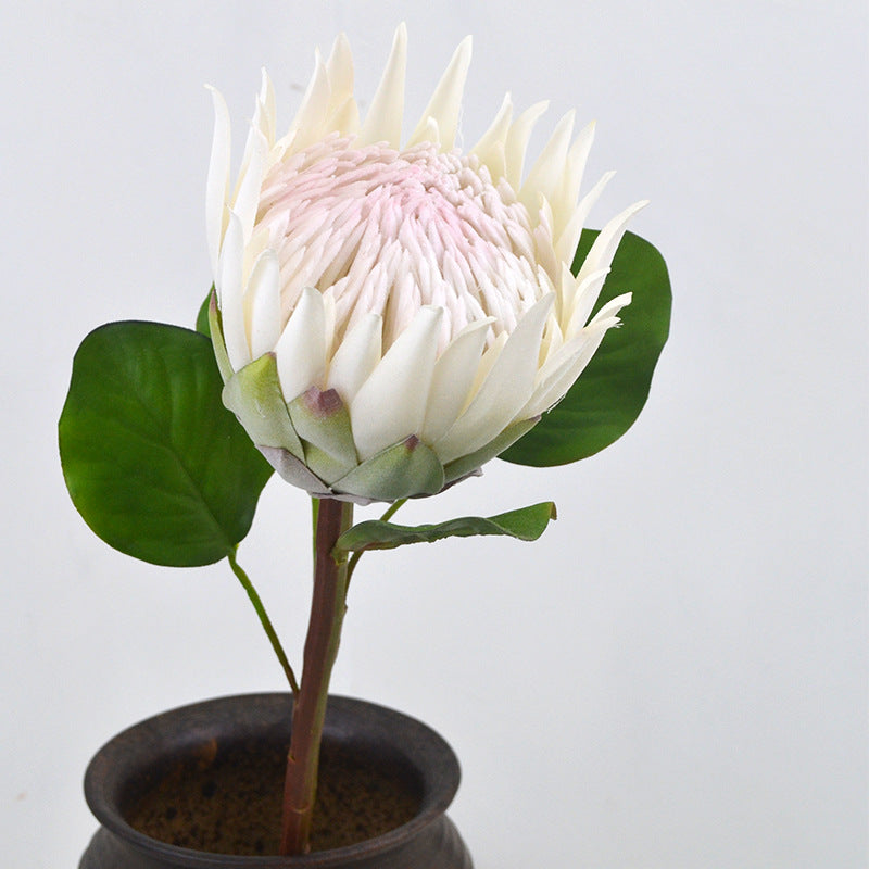 26 Inch Artificial Protea Cynaroides Flower Stem Silk Material