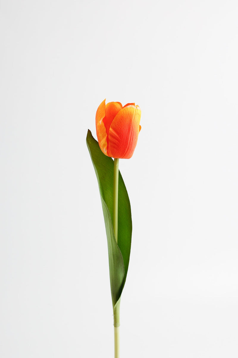 Real Touch Tulips 14 Inch Artificial Silk Flowers 10 Stems Bulk Arrangement