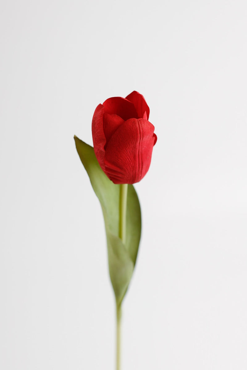 Real Touch Tulips 14 Inch Artificial Silk Flowers 10 Stems Bulk Arrangement