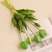 10 Pcs Artificial Tulip Bouquet 12 Inch Real Touch Latex Flowers Bulk Wholesale