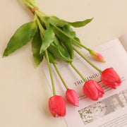 10 Pcs Artificial Tulip Bouquet 12 Inch Real Touch Latex Flowers Bulk Wholesale