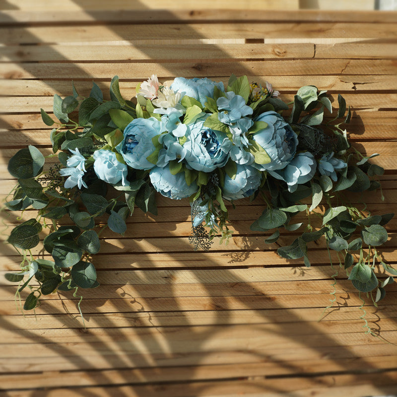 Artificial Peony Flowers Bulk 50 Pcs Rustic Wedding Arch Floral Swag for Door Lintel Table Centerpieces