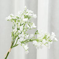 Wedding Artificial Baby's Breath - 3 Stems 13.8” Faux Gypsophila for Floral Backdrop Styling Indoor & Outdoor Use
