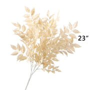 10 Pcs Champagne Artificial Flowers Bulk Combo Silk Plants