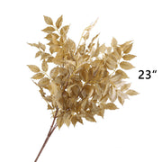 10 Pcs Champagne Artificial Flowers Bulk Combo Silk Plants