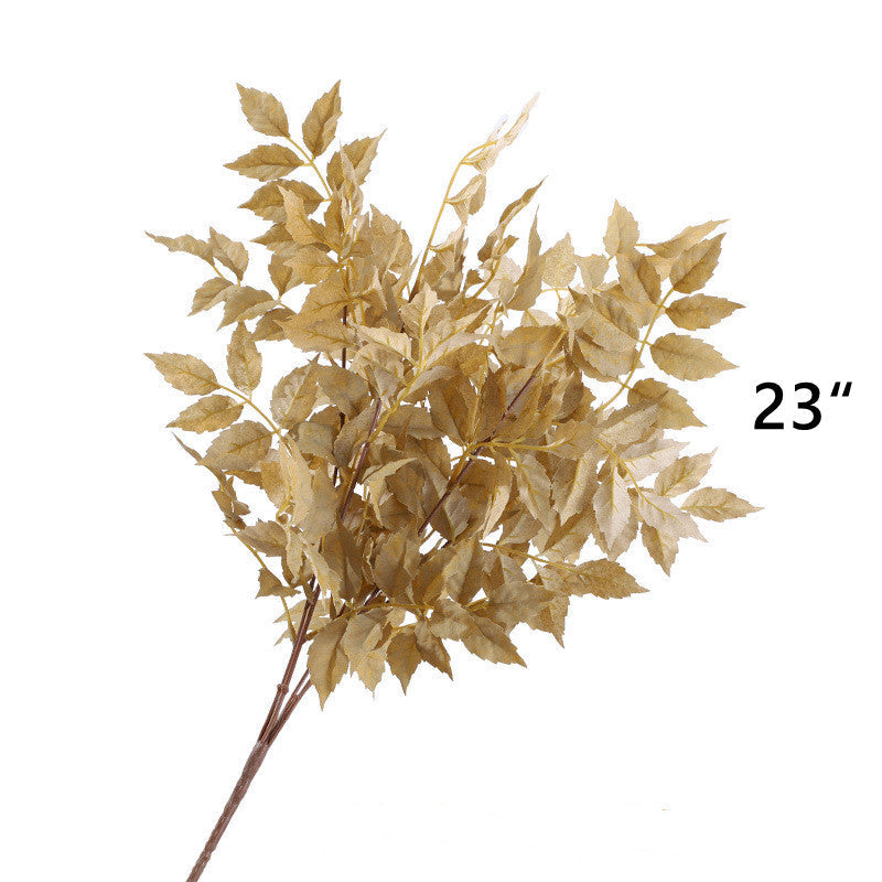 10 Pcs Champagne Artificial Flowers Bulk Combo Silk Plants