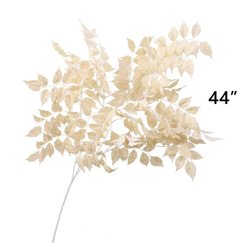 10 Pcs Champagne Artificial Flowers Bulk Combo Silk Plants