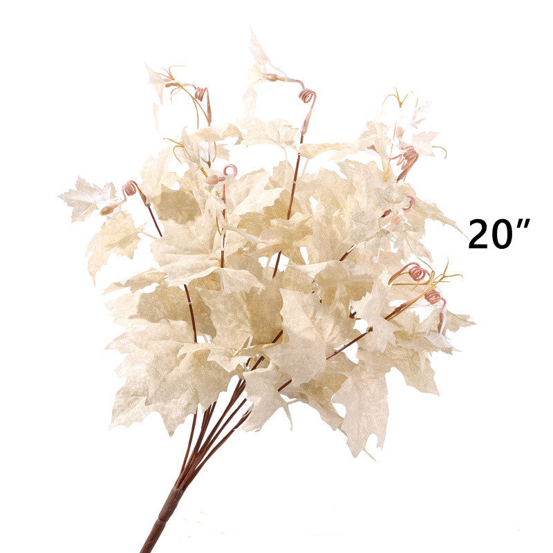 10 Pcs Champagne Artificial Flowers Bulk Combo Silk Plants
