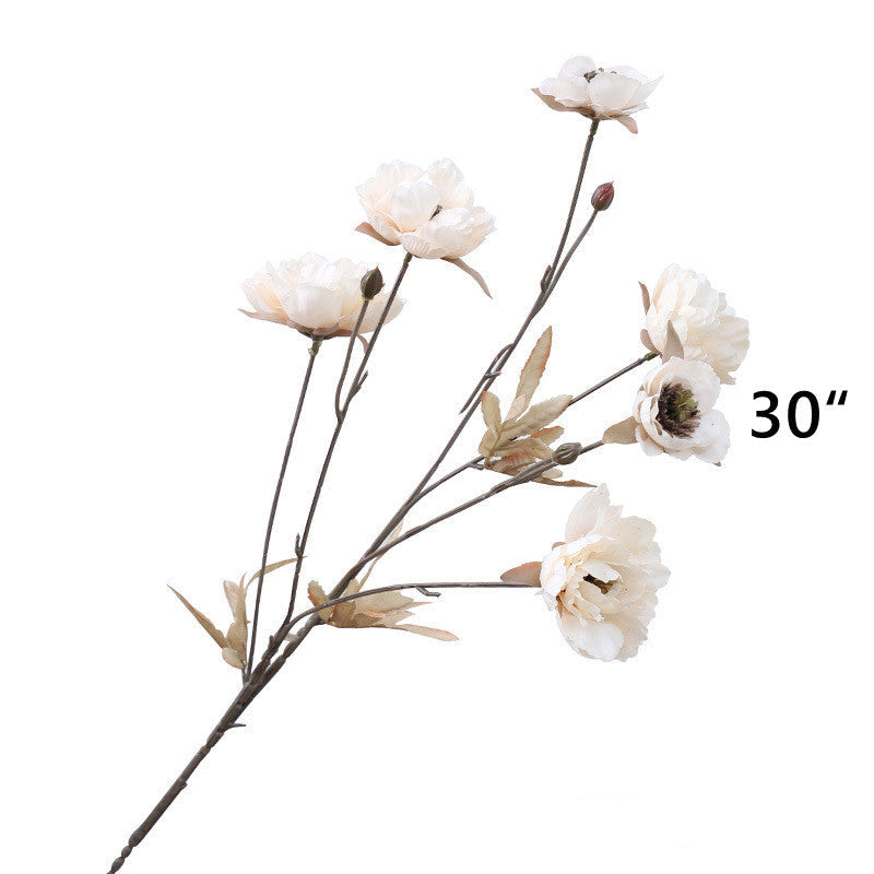 10 Pcs Champagne Artificial Flowers Bulk Combo Silk Plants