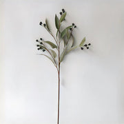 23.6 Inch Artificial Willow Eucalyptus Branches with Fruits, Autumn Colors, Bulk Floral Arrangement Stems