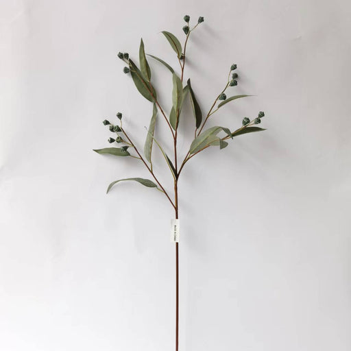23.6 Inch Artificial Willow Eucalyptus Branches with Fruits, Autumn Colors, Bulk Floral Arrangement Stems