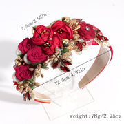 Artificial Floral Headband 10 Pcs DIY Holiday Costume Accessories Bulk Pack