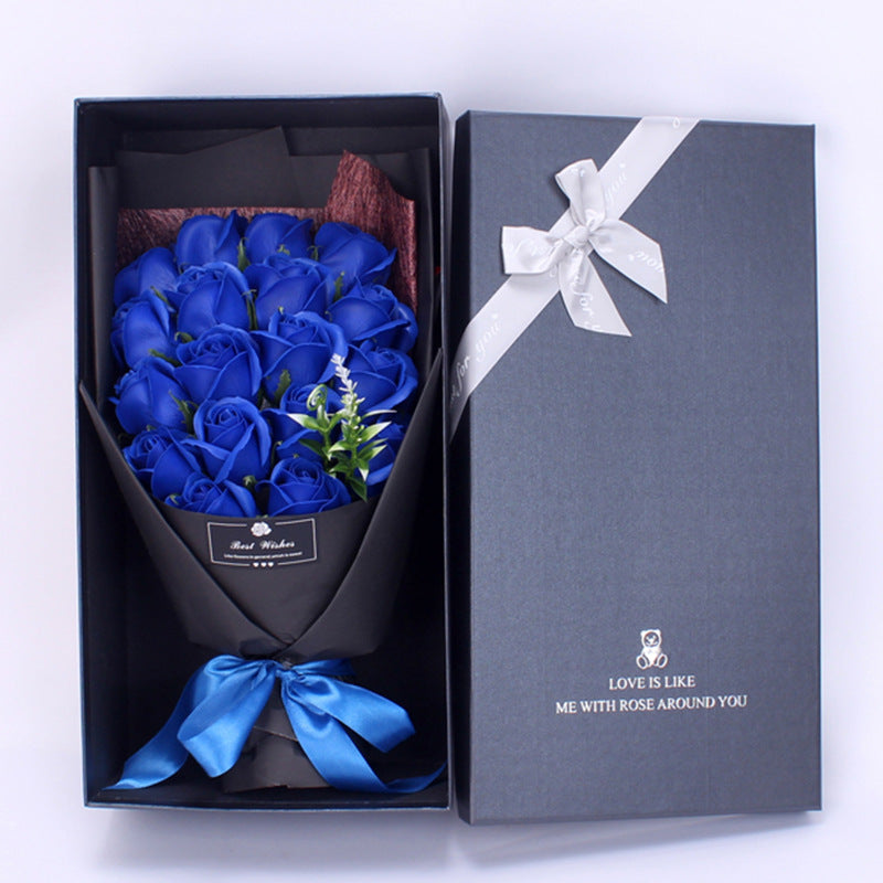 Artificial Soap Rose Flower Bouquet 12 Inch 10 Pcs Bulk Wholesale Gifts for Her
