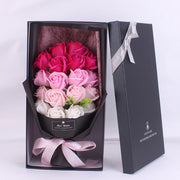 Artificial Soap Rose Flower Bouquet 12 Inch 10 Pcs Bulk Wholesale Gifts for Her