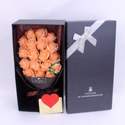 Artificial Soap Rose Flower Bouquet 12 Inch 10 Pcs Bulk Wholesale Gifts for Her