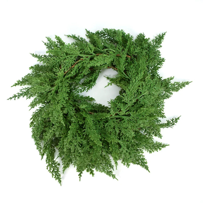 Artificial Pine-Cypress Flower Wreath Vine, 106.3 Inch Lifelike Artificial Greenery for Party Decoration