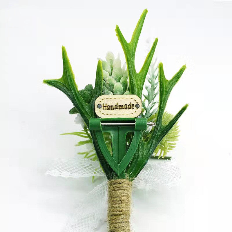Artificial Succulent Plants Bulk 12 Pcs Mini Faux Succulent Boutonnieres for Crafts