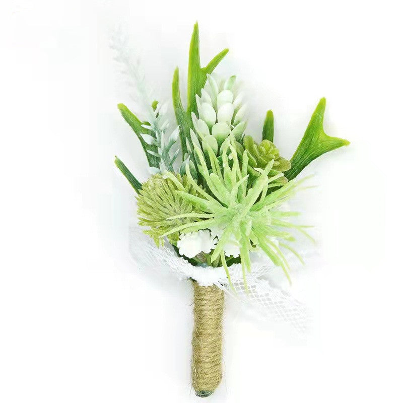 Artificial Succulent Plants Bulk 12 Pcs Mini Faux Succulent Boutonnieres for Crafts