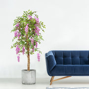 Artificial Wisteria Tree Plant 5 Ft Bulk Silk Flowers for Home Decor Wholesale