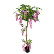 Artificial Wisteria Tree Plant 5 Ft Bulk Silk Flowers for Home Decor Wholesale