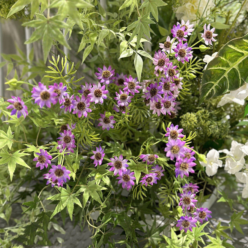 10 Pcs 34 Inch Artificial Silk September Birth Flower Aster Spray Branches Bouquet Long Stems