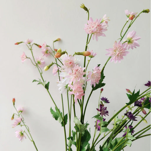 25 Inch Astrantia Spray Stems 10 Pcs Artificial Silk Flowers Bulk Pack