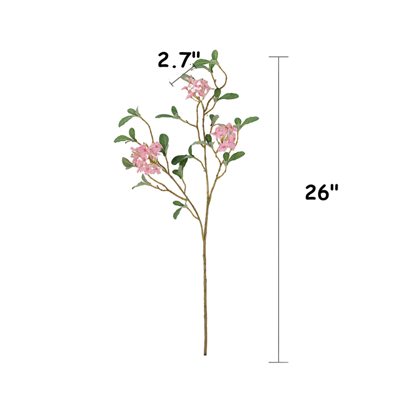 26 Inch Aubrieta Silk Flower Stems, 10 Pcs Artificial Flower Sprays for Arrangements