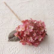20 Inch Artificial Autumn Hydrangea Stems 10 Pcs Silk Flowers for Fall Winter Decor